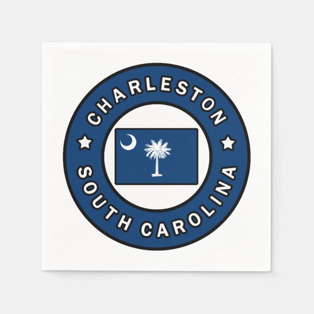 Charleston South Carolina Pappersservett (Framsidan)
