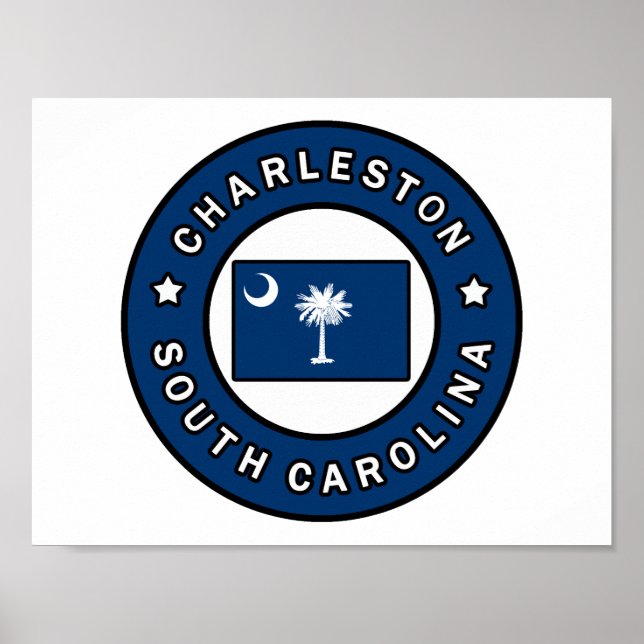 Charleston South Carolina Poster (Framsidan)