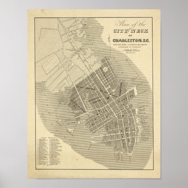 Charleston, South Carolina Poster (Framsidan)