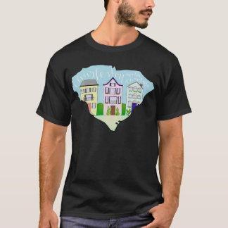 Charleston, South Carolina Rainbow Row T Shirt