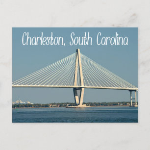Charleston South Carolina Ravenel Bridge-vykort Vykort