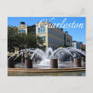 Charleston South Carolina (SC) Fontän-vykort Vykort