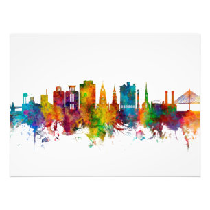 Charleston South Carolina Skyline Fototryck