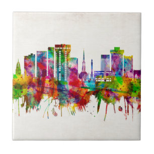 Charleston South Carolina Skyline Kakelplatta