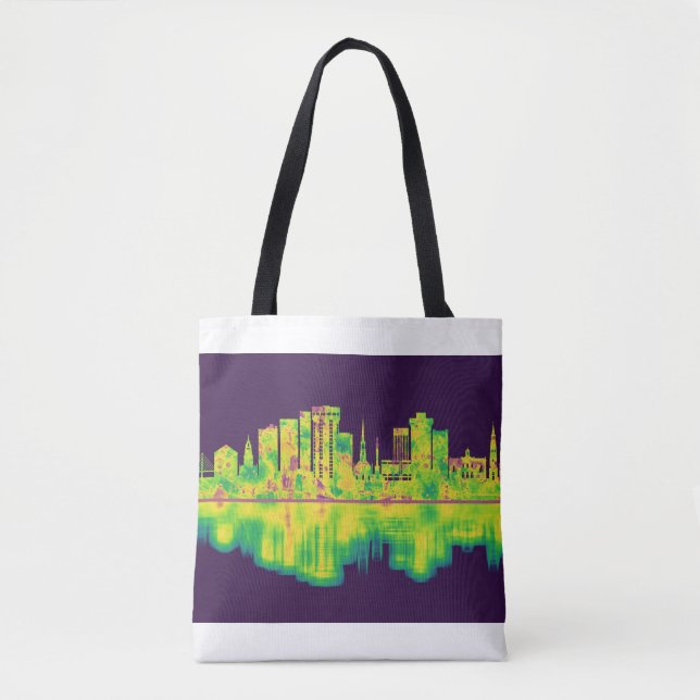 Charleston South Carolina Skyline Tygkasse (Framsida)
