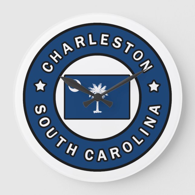 Charleston South Carolina Stor Klocka (Framsida)
