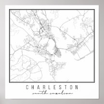Charleston South Carolina Street Karta