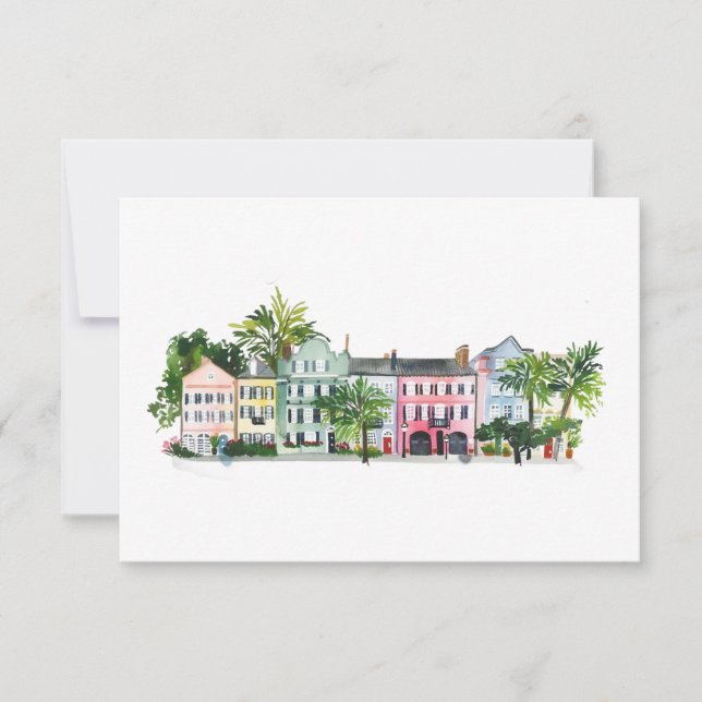 Charleston South Carolina Tack Kort (Framsida)