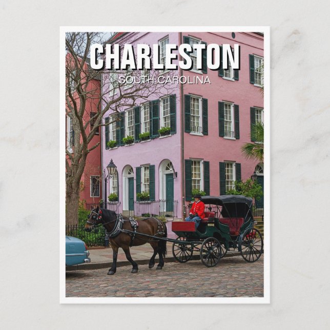 Charleston South Carolina Travel Vykort (Framsida)