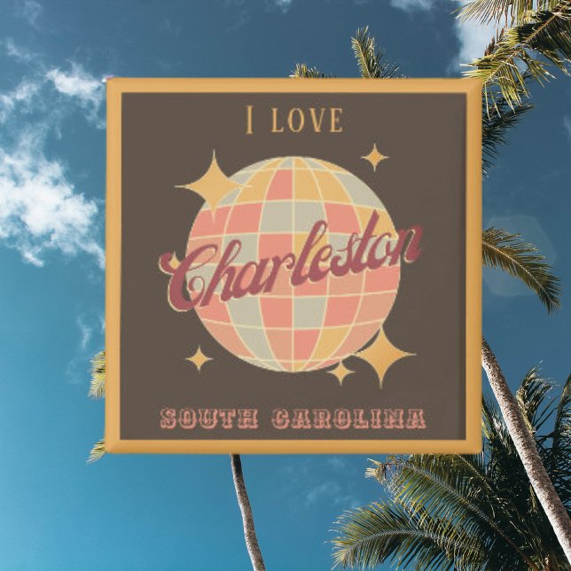 Charleston South Carolina USA Vintage Magnet (Skapare uppladdad)