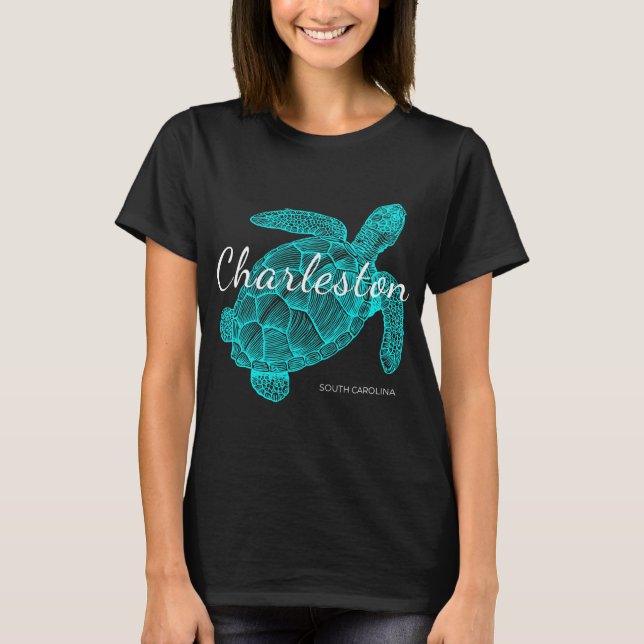 Charleston South Carolina Vacation T Shirt (Framsida)