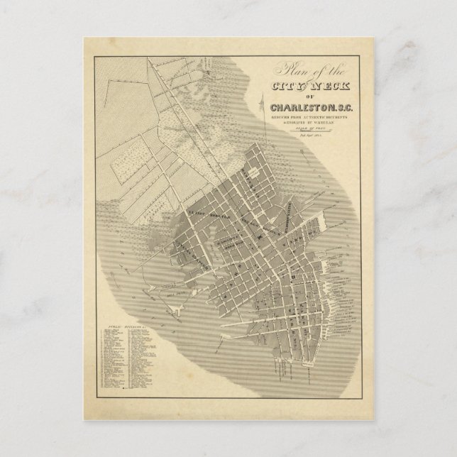 Charleston South Carolina Vykort (Framsida)