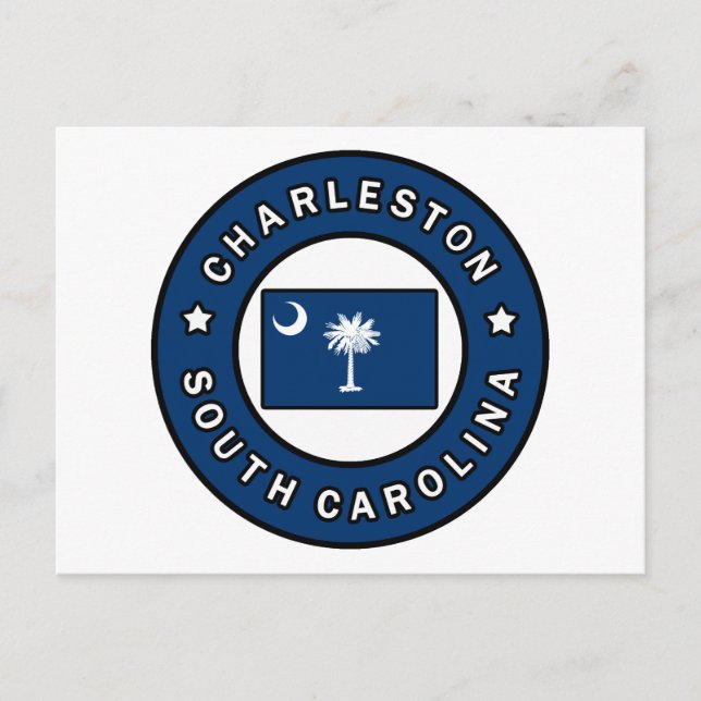 Charleston South Carolina Vykort (Framsida)
