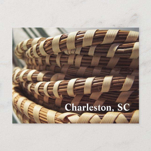 Charleston Sweetgrass Basket vycard Vykort (Framsida)