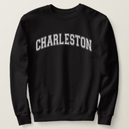CHARLESTON Universiteten-Stil Sweater College Lång Ärmad Tröja