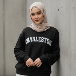 CHARLESTON Universitetsstilsvärmare Högskola Lång Ärmad Tröja