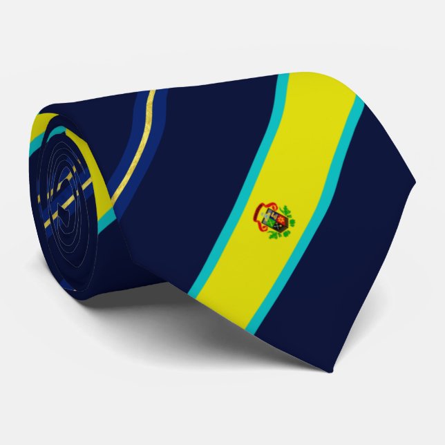 Charleston (Väster Virginia) City flagga Neck Tie Slips (Rullad)