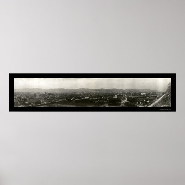 Charleston Väster Virginia Photo 1909 Poster (Framsidan)