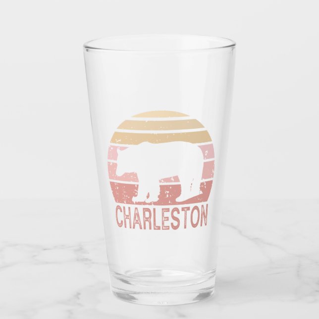 Charleston Väster Virginia Retro Bear Glaskopp (Framsida)