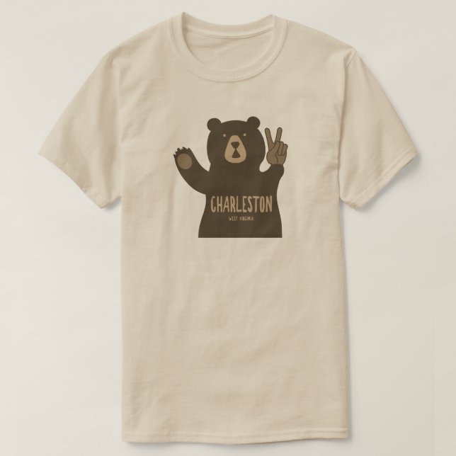 Charleston West Virginia Fredagsmysbjörn T Shirt (Design framsida)