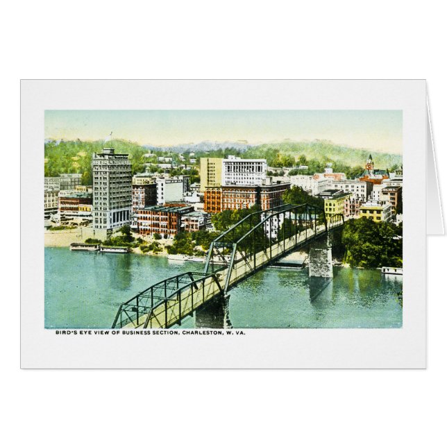 Charleston West Virginia Hälsningskort (Framsidan Horizontal)