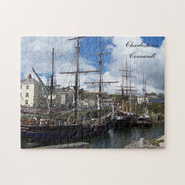Charlestown Cornwall England Poldark läge Pussel (Horisontell)
