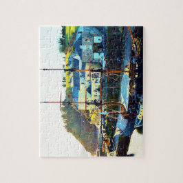 Charlestown hamn Cornwall England Pussel