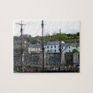 Charlestown hamn Cornwall England Pussel