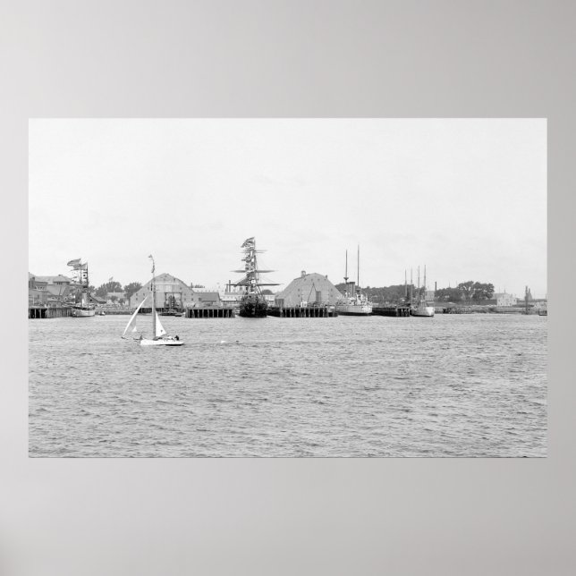 Charlestown Navy Yard: 1900 Poster (Framsidan)