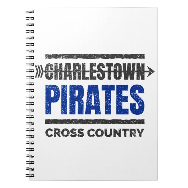 Charlestown Pirater Crossare country Mugg Anteckningsbok (Framsidan)