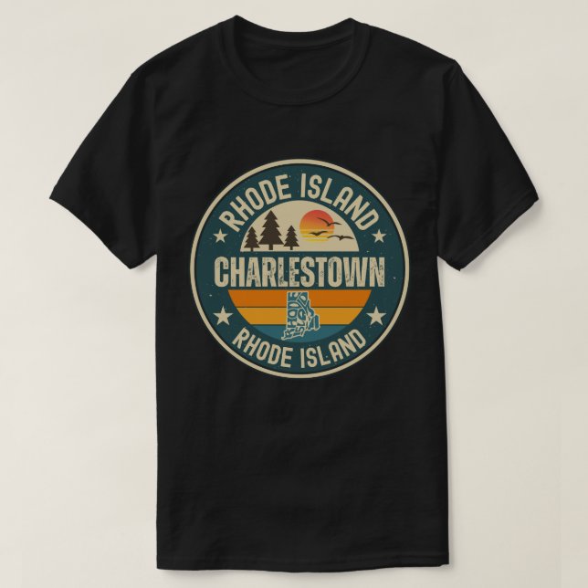 Charlestown, Rhode Island T Shirt (Design framsida)