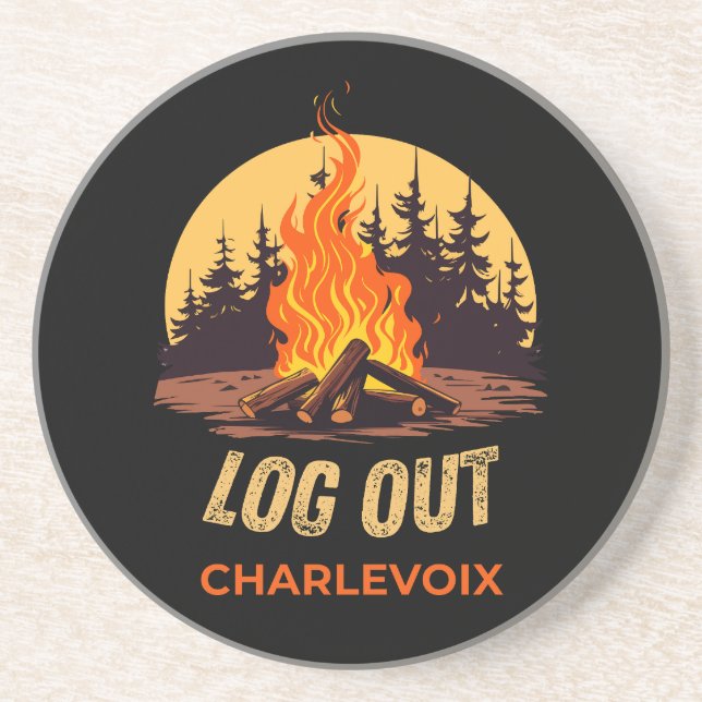 Charlevoix Michigan Läggereld Underlägg (Framsidan)