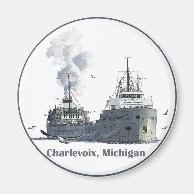 Charlevoix Michigan Magnet (Framsidan)