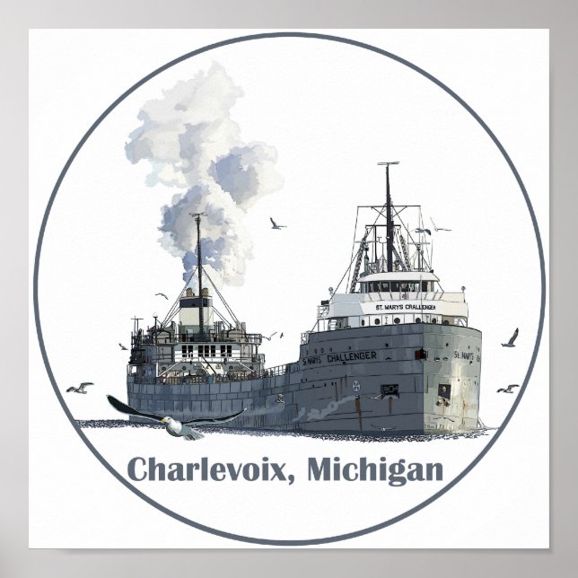 Charlevoix Michigan Poster (Framsidan)