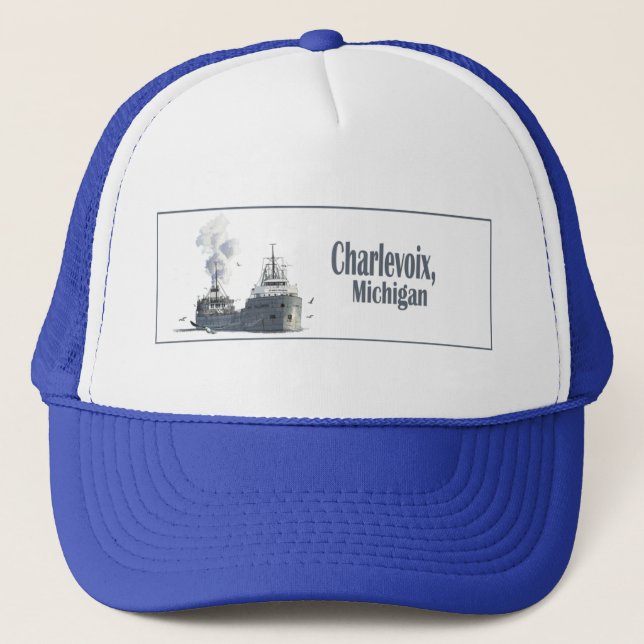 Charlevoix Michigan Truckerkeps (Framsida)