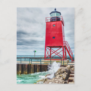 Charlevoix South Pierhead Lighthouse Vykort