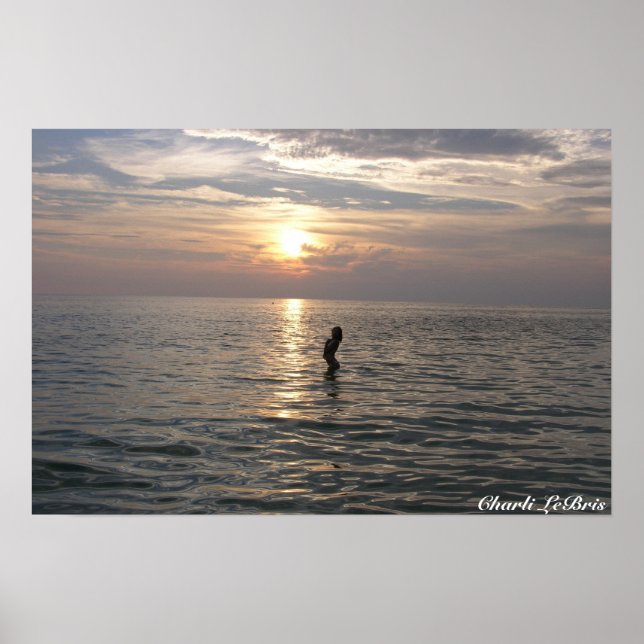 Charli på Beach Poster (Framsidan)