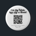 CHARLI retro Köp en spritknapp venmo Knapp<br><div class="desc">Det här är en retro-grupp som köper en knapp på en drink bachelorette-fest. Ladda upp bridens Venmo QR-kod för en roligt och ett enkelt sätt att få igång party! Redigera alla formuleringar,  typsnitt och färg på den här toppen festflickans helg-stift för att passa din evenemangs personliga stil  -känsla.</div>