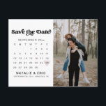 CHARLI Retro Modern Foto Spara Datum Postkort Vykort<br><div class="desc">Det här är ett retro-spara-datum-postkort med en . Använd knappen "personifiera denna mall" för att göra denna magnet helt din egen! Lägg till din egen speciella bild   ange valfri text för att göra detta spara-datum-postkort helt anpassat efter din stil.</div>