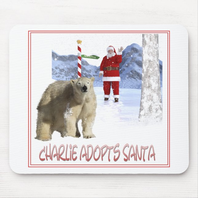 Charlie adopterar Santa Omslagsbild Musmatta (Framsidan)