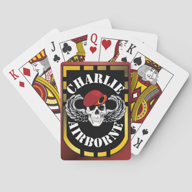 Charlie Airborne High Speed Deck Casinokort (Baksidan)