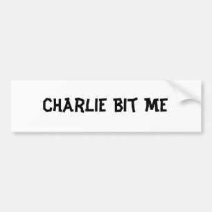 Charlie bet mig bildekal
