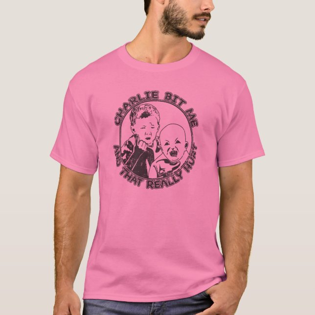 Charlie bet mig (den ljusa skjortan) tee (Framsida)