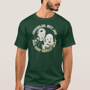Charlie bet mig (den mörka skjortan) t shirt