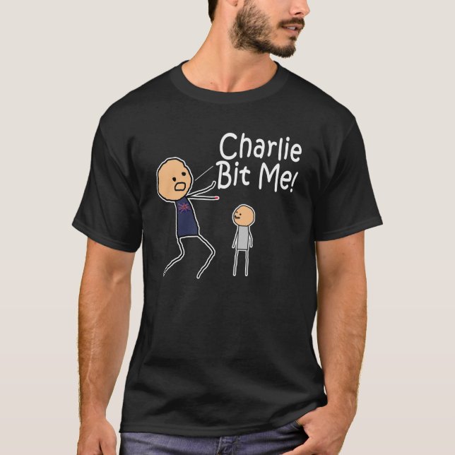 Charlie bet mig den mörka T-tröja Tee Shirt (Framsida)