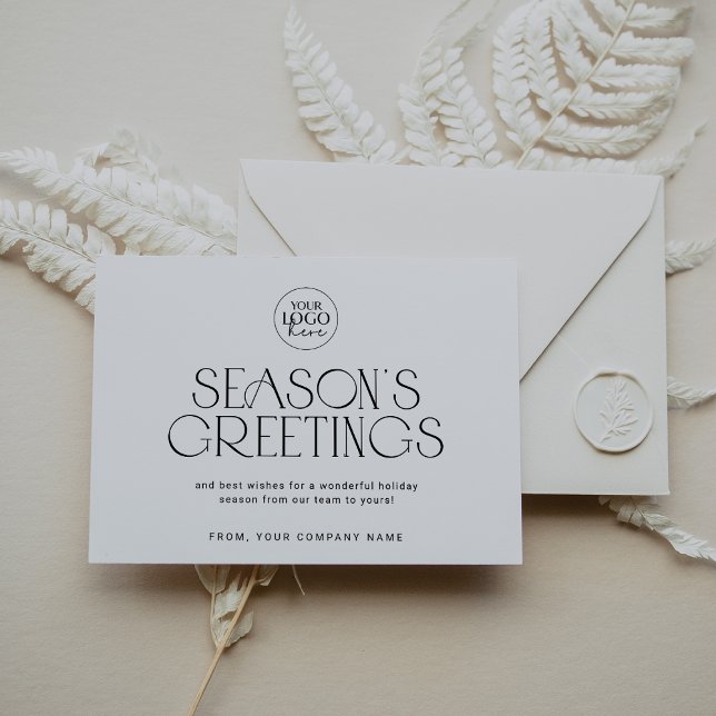 CHARLIE Black Easy Company Logotyp - julhelg Julkort (CHARLIE Black Easy Company Logo Business Christmas Holiday Card)