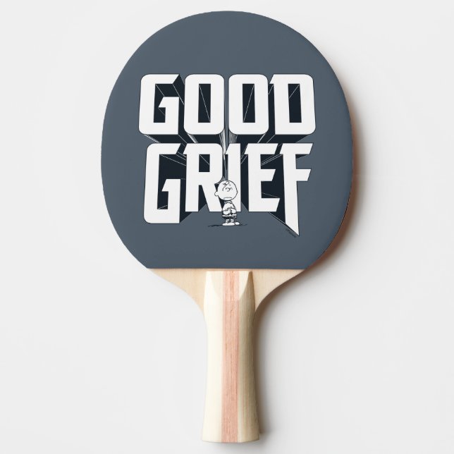Charlie Brown "Bra Grief" Sten Band Tee Graphic Pingisracket (Framsidan)