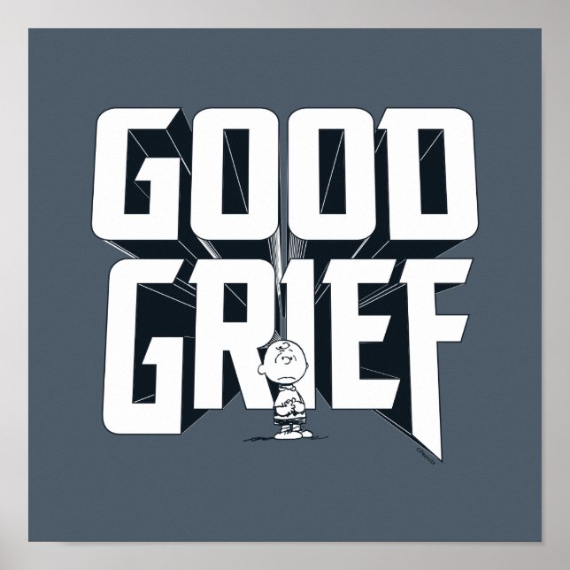 Charlie Brown "Bra Grief" Sten Band Tee Graphic Poster (Framsidan)