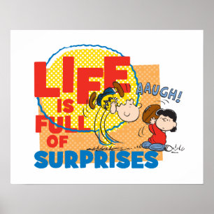 Charlie Brown & Lucy - Livet är Fullt av överraskn Poster