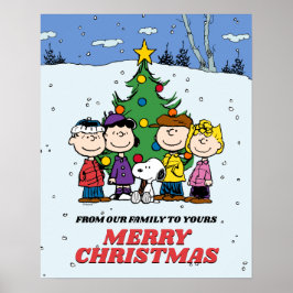 Charlie Brown och Friends jul Poster